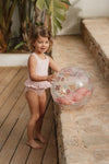 Strandbal Little Dutch Ocean Dreams 3D Roze
