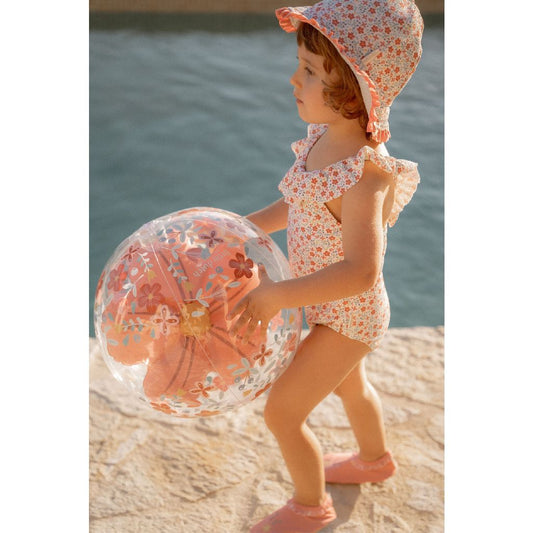 Strandbal Little Dutch Pink Flowers 3D Figuur Roze