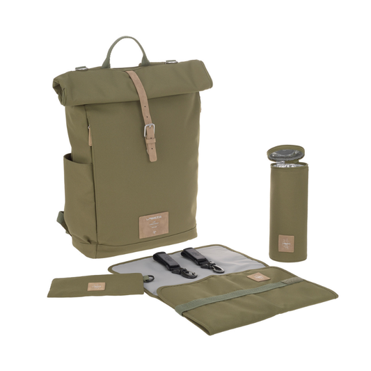Luiertas Rugzak Lässig Green Label Rolltop - Kleur Olive