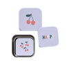 Snackbox Lässig Happy Fruits Cherry 3-delig