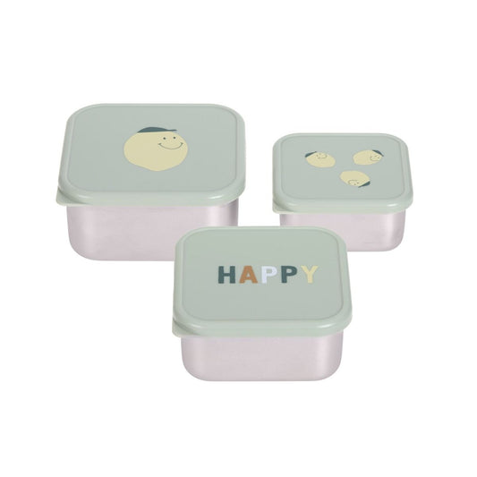 Snackbox Lässig Happy Fruits Lemon 3-delig