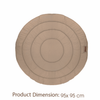 Boxkleed Mordesign Rond 95cm Cappuccino