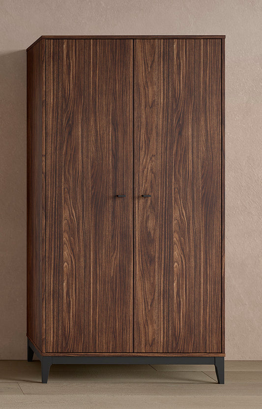 Kast Jaxx Ilyas Walnut 2-deurs