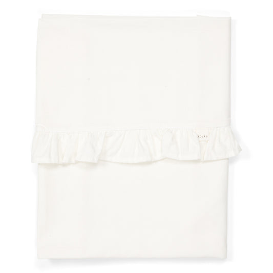 Laken Wieg Koeka Ruffle Warm White