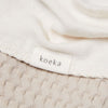Deken Wieg Koeka Wafel Cotton Fleece Sand