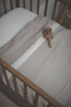 Deken Wieg Koeka Wafel Cotton Fleece Sand