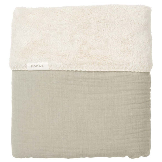 Deken Wieg Koeka Faro Teddy Sage