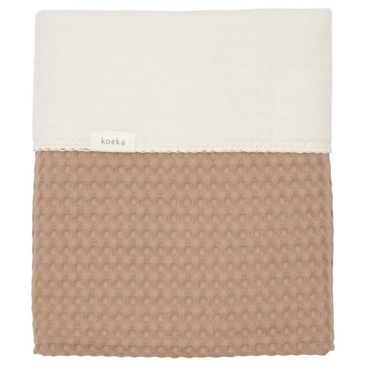 Deken Wieg Koeka Wafel Cotton Fleece Caffe