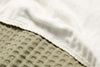 Deken Wieg Koeka Wafel Cotton Fleece Moss