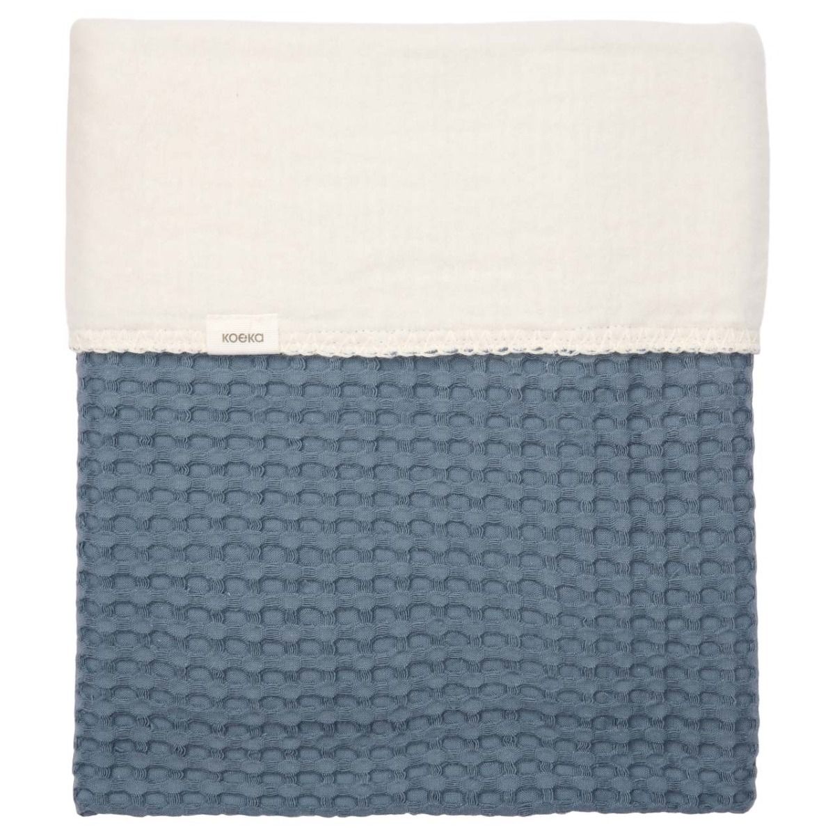 https://www.vanastenbabysuperstore.nl/media/catalog/product/1/8/1801900944_1_deken_ledikant_koeka_wafel_cotton_fleece_bluestone.jpg