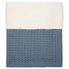 Deken Ledikant Koeka Wafel Cotton Fleece Bluestone