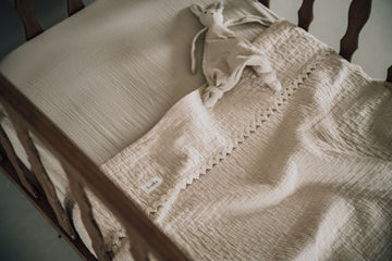 Deken Wieg Koeka Lace Elba Stone