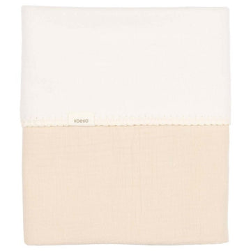 Deken Wieg Koeka Faro Cotton Fleece Warm White