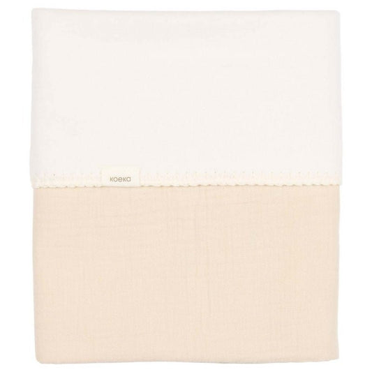 Deken Wieg Koeka Faro Cotton Fleece Warm White