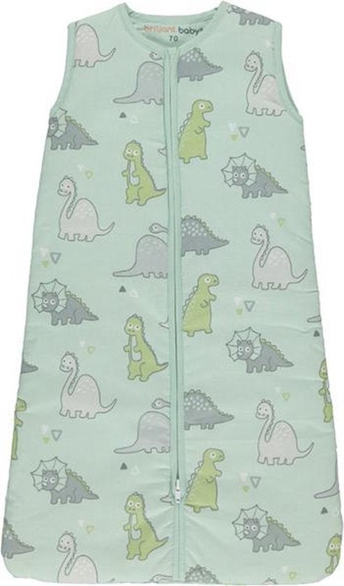 Slaapzak Winter Briljant Baby Dino Green 70cm