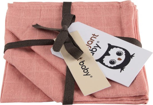 Monddoekjes Briljant Baby Hydrofiel Uni Roze 3st