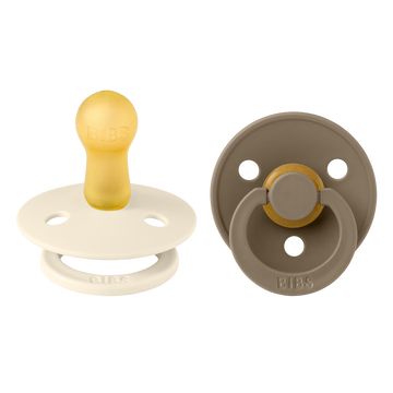 Fopspeen BIBS Ivory/Dark Oak 6-18mnd 2st