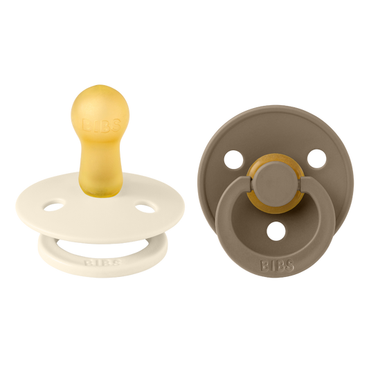 Fopspeen BIBS Ivory/Dark Oak 6-18mnd 2st