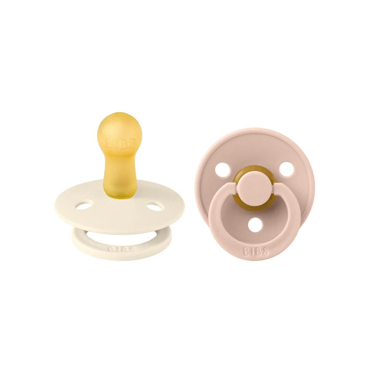 Fopspeen BIBS Round Ivory/Blush 18mnd+ 2st