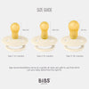 Fopspeen BIBS Round Ivory/Blush 18mnd+ 2st