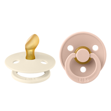 Fopspeen BIBS Anatomical Ivory/Blush 0-6mnd 2st