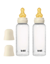 Set | Fles BIBS Latex Round Medium Flow Ivory 270ml 2st