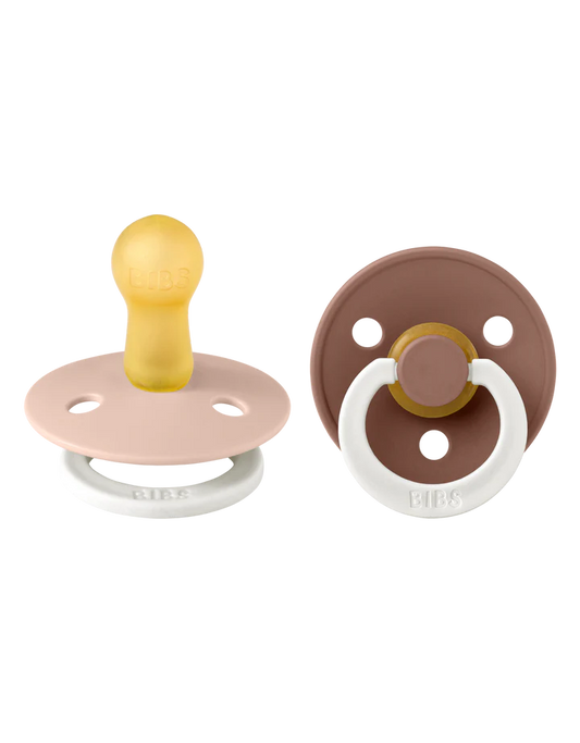Fopspeen BIBS Glow Blush/Woodchuck 0-6 mnd 2 st