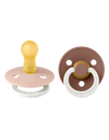 Fopspeen BIBS Glow Blush/Woodchuck 0-6 mnd 2 st