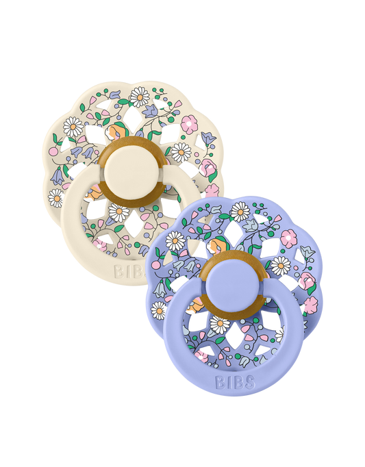Fopspeen BIBS x Liberty Boheme Round Chloe Meadow Ivory Mix 0-6mnd 2st