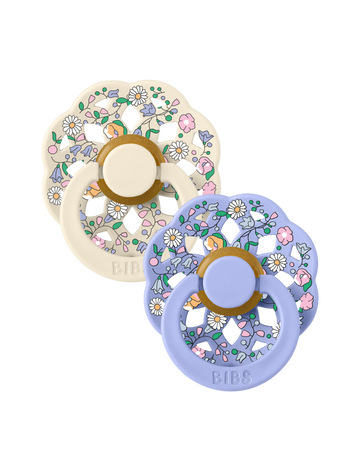 Fopspeen BIBS x Liberty Boheme Round Chloe Meadow Ivory Mix 6-12mnd 2st