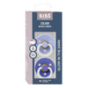 Fopspeen BIBS Colour Glow Hush/Grape Night 6-18mnd 2st
