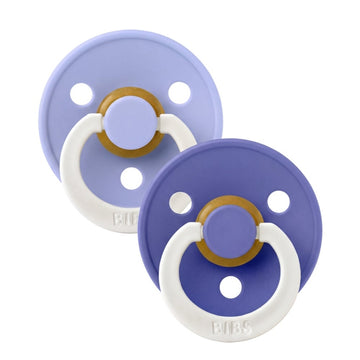 Fopspeen BIBS Colour Glow Hush/Grape Night 18+mnd 2st