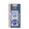 Fopspeen BIBS Colour Glow Hush/Grape Night 18+mnd 2st