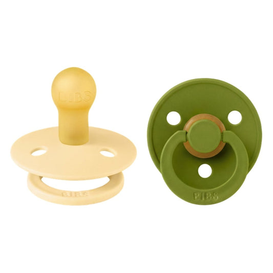 Fopspeen BIBS Colour Latex Pale Butter/Wasabi 6-18mnd 2st