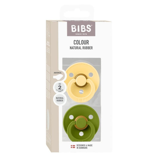 Fopspeen BIBS Anatomical Pale Butter/Wasabi 6-18mnd 2st