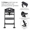 Kinderstoel Novi 1-2 Grow Black/Sand Melange