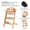 Kinderstoel Novi 1-2 Grow Natural/Black Melange