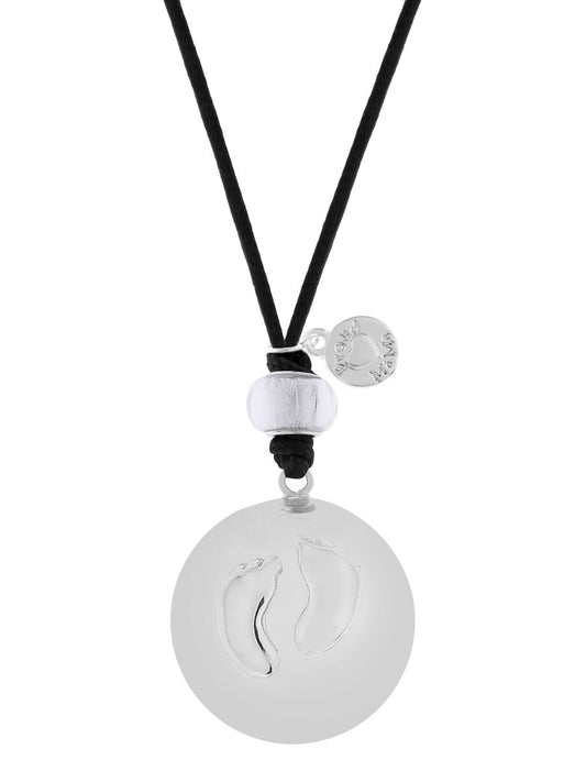 Zwangerschapsketting Proud MaMa BB Basic Voetjes Zwart