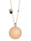 Zwangerschapsketting Proud MaMa BB Gemstone Moss Agaat Rose