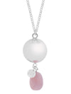 Zwangerschapsketting Proud MaMa BB Linn Gemstone Roze Quartz