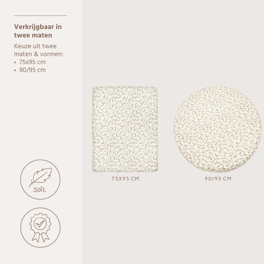 Hoeslaken Boxmatras Meyco Rond Flower