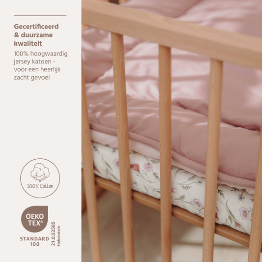 Hoeslaken Boxmatras Meyco Rond Flower