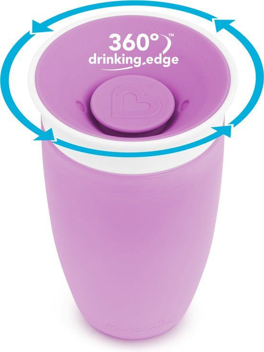 Antilekbeker Munchkin Miracle Sippy Cup Purple 296ml