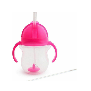 Drinkbeker Munchkin Click Lock Tip & Sip Straw Cup Pink