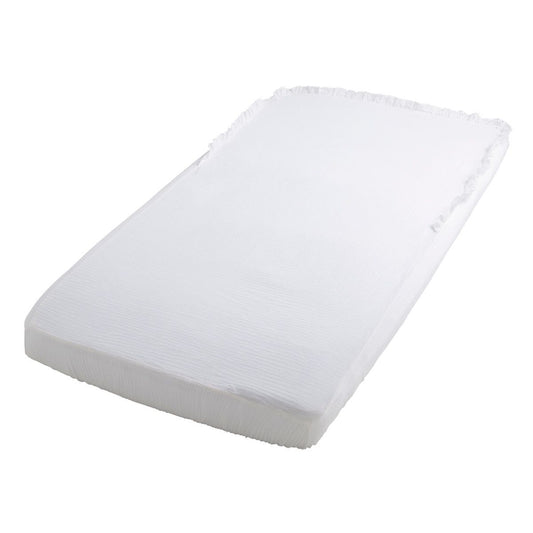 Hoeslaken Ledikant Calm 60x120 Wit