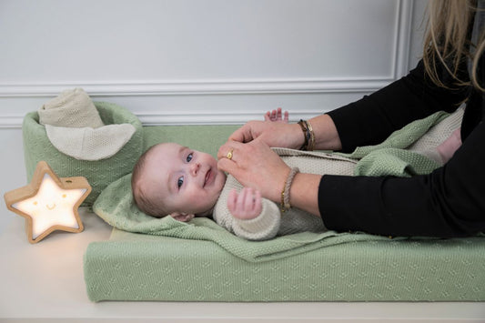 Aankleedkussenhoes Baby's Only Mood Laurel Green