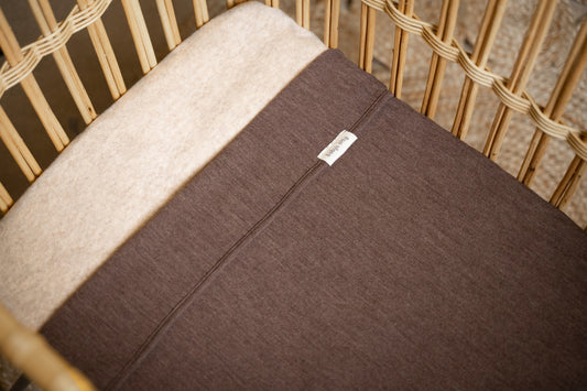 Deken Wieg Baby's Only Merino Fine Meadow Taupe