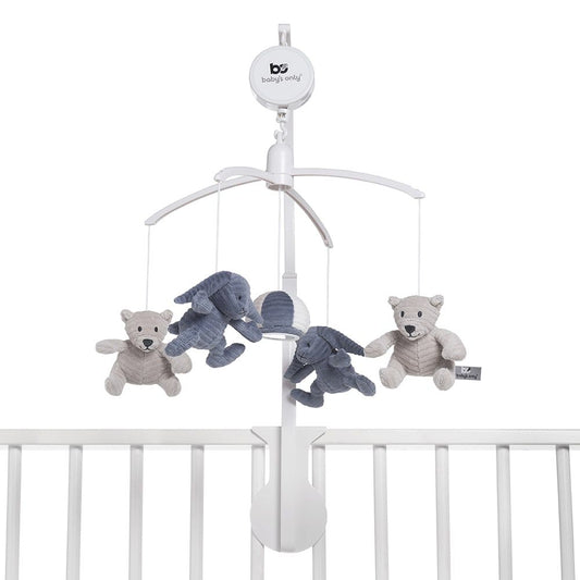 Muziekmobiel Toys Baby's Only Sense Vintage Blue/Kiezelgrijs/Wit