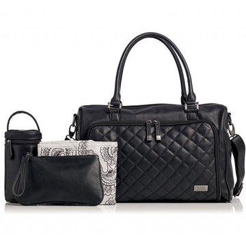 Luiertas Isoki Double Zip Quilted Black