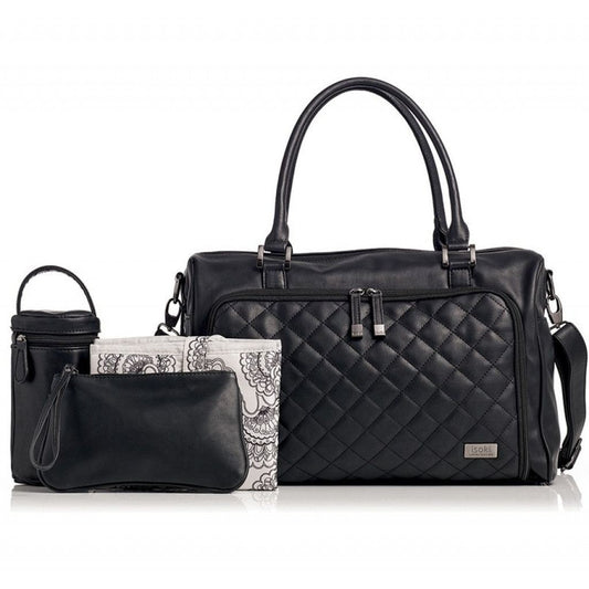 Luiertas Isoki Double Zip Quilted Black